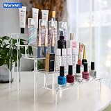 Worown 5-Tier Acrylic Riser Shelf Clear Display Stand 12in x 3.15in view 6