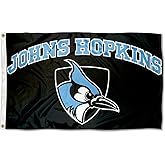 JHU Blue Jays Large Black 3x5 College Flag