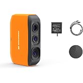 3DMakerpro Fox Entry-Level Medium-Format 3D Scanners for 3D Printing | Handheld 3D Scanner with Markerless AI visual tracking, 10FPS Fast Scan, 0.07mm Accuracy for 3D Printer