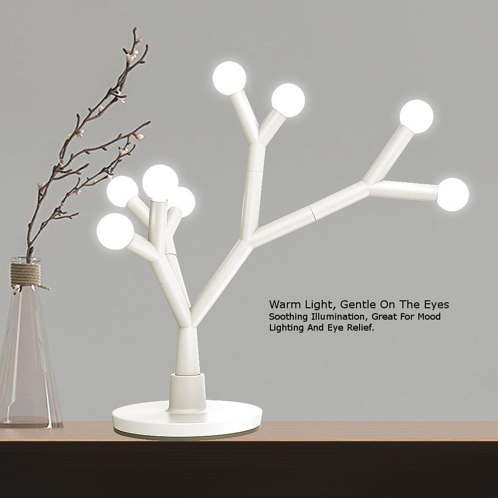 LED Table Lamp Decorative Tree Branch, Fugetek, 750 Lumen, Modern