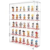 AITEE Acrylic Display Case, Display Cabinet for Mini Funko Pop Figures, Dust-Proof Clear Wall Mounted or Desktop 5 Layer Stor