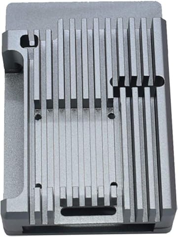 AnamSafdarButt59 para Raspberry Pi 4B Modelo B CNC Aleación de Aluminio Carcasa Metal Armor Shell con disipadores de Calor para Raspberry Pi 4B-NO Ventiladores