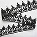 5 Yard Polyester Crochet Lace Edge Trim Ribbon 5 cm Width Vintage Style Black Edging Trimmings Fabric Embroidered Applique Sewing Craft Wedding Dress Embellishment DIY Decor Clothes Embroidery