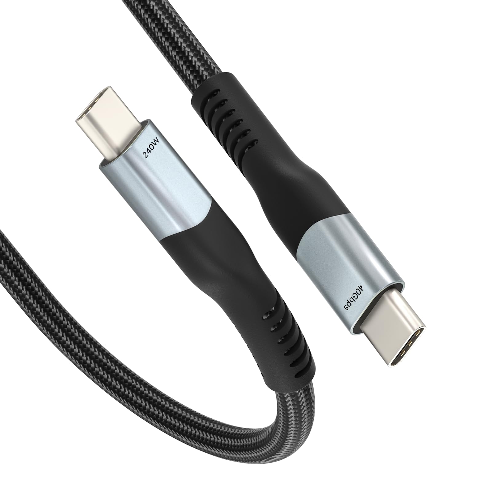 huaham USB 4 Cable 1m/3ft, Supports 8K@60Hz HD Display, 40 Gbps Data Transfer, 240 W USB C to USB C Charging Cable, for TypeC Laptops, Hub, Docking Station, Monitors and more