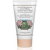 L’Erbolario Rose Perfumed Nourishing Hand Cream - Moisturizing Hand Lotion for Women and Men with Sunflower Oil - For Dry and Cracked Hands - 2.5 oz