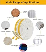 GUKOY Draught Excluder Self Adhesive Foam Tape 12mm x 12mm 4M White 2 Rolls view 7