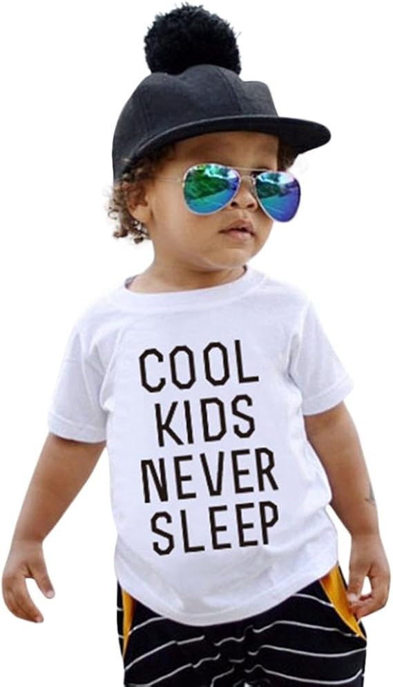 Amazon Co Jp Bao8 子供服女の子男の子 英文字プリントｔシャツ 夏着 ファッションボイーズ 赤ちゃん服 キッズ服 ｘｌ 白 服 ファッション小物