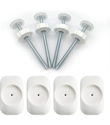 PAFOWO 4 Pack 8MM Baby Gates Replacement Parts, Threaded Spindle Rod Kits