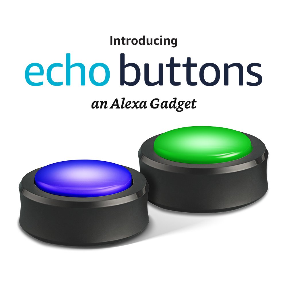Echo Buttons (2 buttons per pack) A fun companion for your Echo