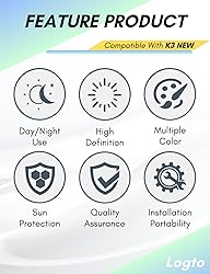 Logto New K3 Visor Compatible With New AGV K3 Visor