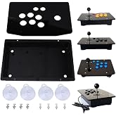 DIY Arcade Kits, Asixx Black Acrylic Panel and Case DIY Set Kits Replacement for Arcade Game Support PC Desktop , Laptop XP, W7, W8