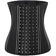 ECOWALSON Waist Trainer for Women Corset Cincher Body Shaper Girdle Trimmer with Steel Bones Extender