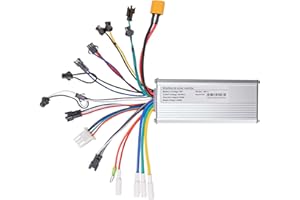 doinal Brushless Motor Controller 36V 500W 25A Electric Scooter Bike Controller 9 Mosfet Square Wave Controller 36V Ebike Controller with 3 Speed Cruise Wire (36V 500W)