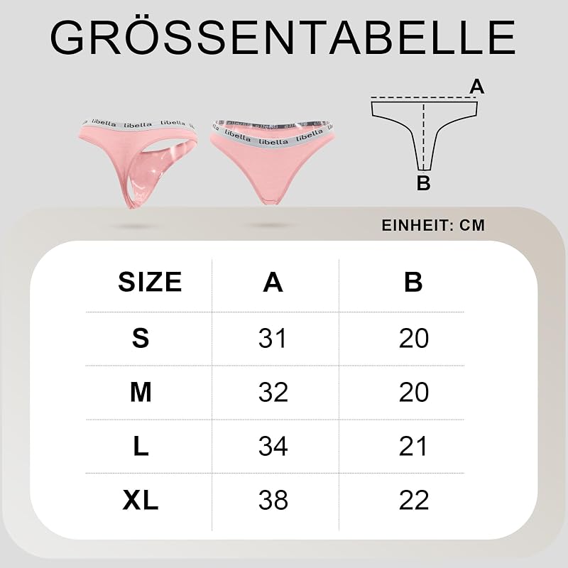 10er Pack String Tanga Damen Baumwolle Unterwäsche für Frau S — Foto 7 von 7