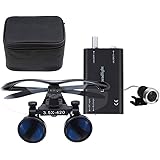Bestlife 3.5x420mm DentaL Medical Binocular Loupes with Head light Lamp (Black),