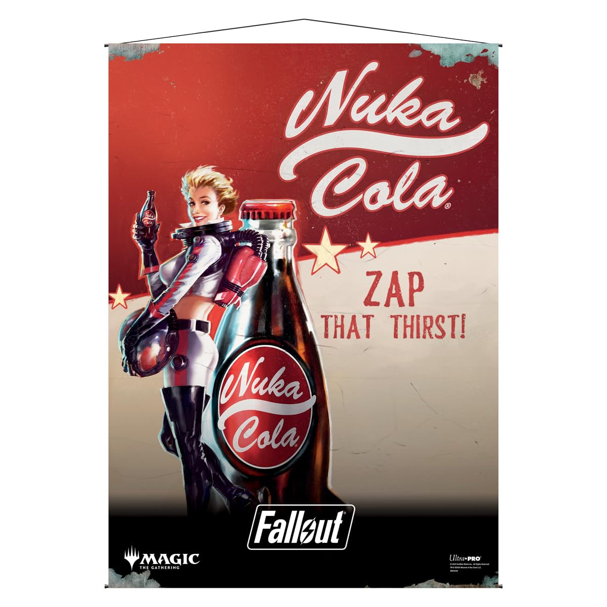 Ultra PRO - Fallout Wall Scroll - Nuka Cola Pinup - for Magic: The Gathering, Collectible Fantasy Role-Playing Gaming Fan Favorite Artwork Decor Merchandise wall Hanging