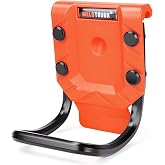 MELOTOUGH Hammer Holder for Belt &ndash; Heavy-Duty Orange ABS Holster, Rivet-Reinforced, Fits 2.7" Tool Belt, Loop for Claw Hammer, Hatchet &amp; Mallet