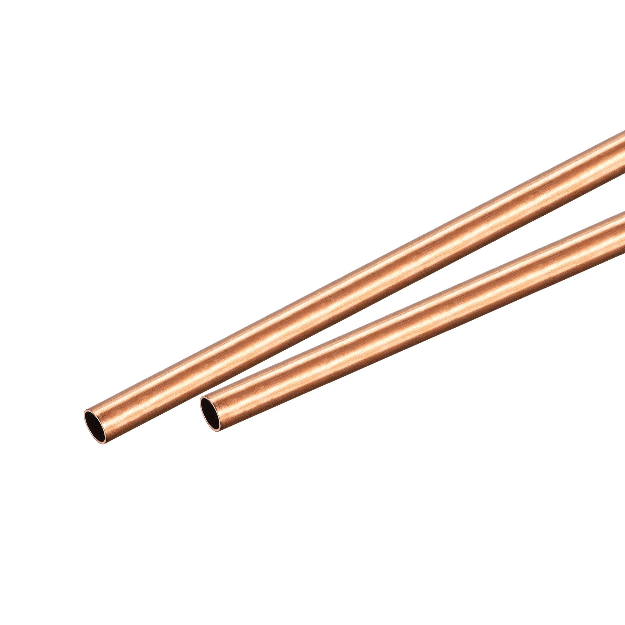 sourcing map Copper Round Tube 4mm OD 0.25mm Wall Thickness 300mm Length Pipe Tubing 2 Pcs — image 1