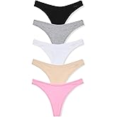 Victoria's Secret PINK Women's Cotton Thong Underwear, Panties for Women (XS-XL)