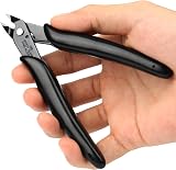 BOENFU Wire Cutter 5 Inch Flush Cutters Side Cutter Black 2 Pack view 5