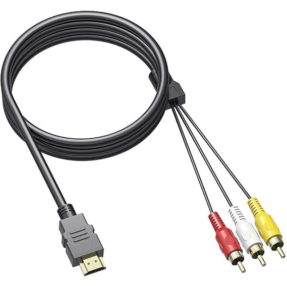 Kawany HDMI to RCA Cable, [Upgraded] HDMI to RCA Converter Adapter Best Buy Audio
