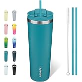 BJPKPK 30oz Tumbler With lid And Straw Stainless Steel Travel Coffee Mug Insulated Tumblers Cups,Laguna