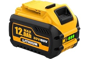 1 PCS DCB609 12000mAh 20V/60V Replacement for Dewalt 20/60 Flex Volt Max Battery Compatible with Batteries Cordless Power Too