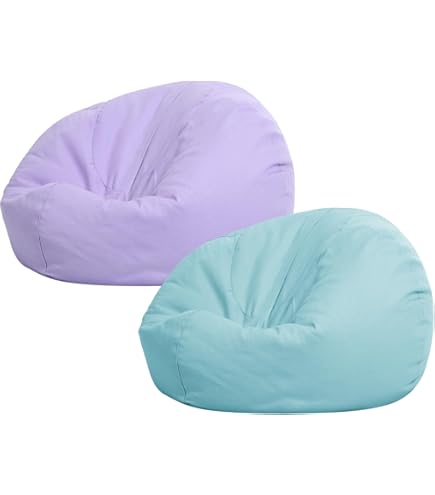 Adults/Teens Bean Bag Chair Cover (No Filler) Purple XL Lazy Sofa