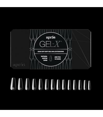 Amazon.com: Apres Gel-X® Stiletto Box of Nail Tips | 280 Gel-X