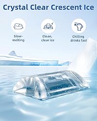 COWSAR Commercial Crescent Ice Maker Machine