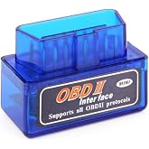 OBDII Car Auto Diagnostic Scanner, Mini Interface Engine Fault Code Reader, Professional Wireless Failure Detector Compatible with OBD2 Vehicles V2.1