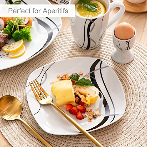 VEWEET, Series Fiona, Dishes Set for 4, 20 Pieces Dinnerware Sets