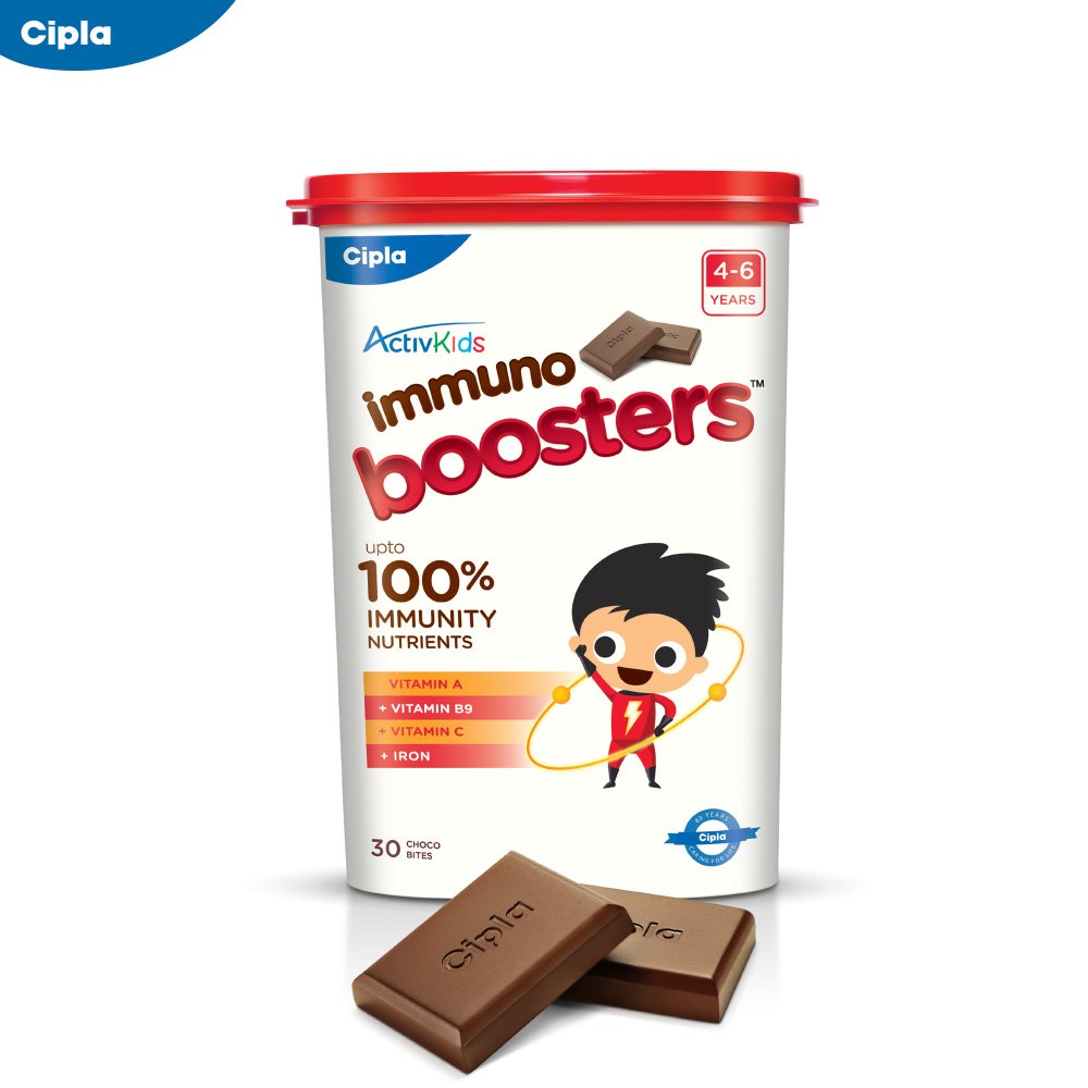 Buy Cipla Immuno Boosters 4 To 6 Years 360g 30 Count Online At
