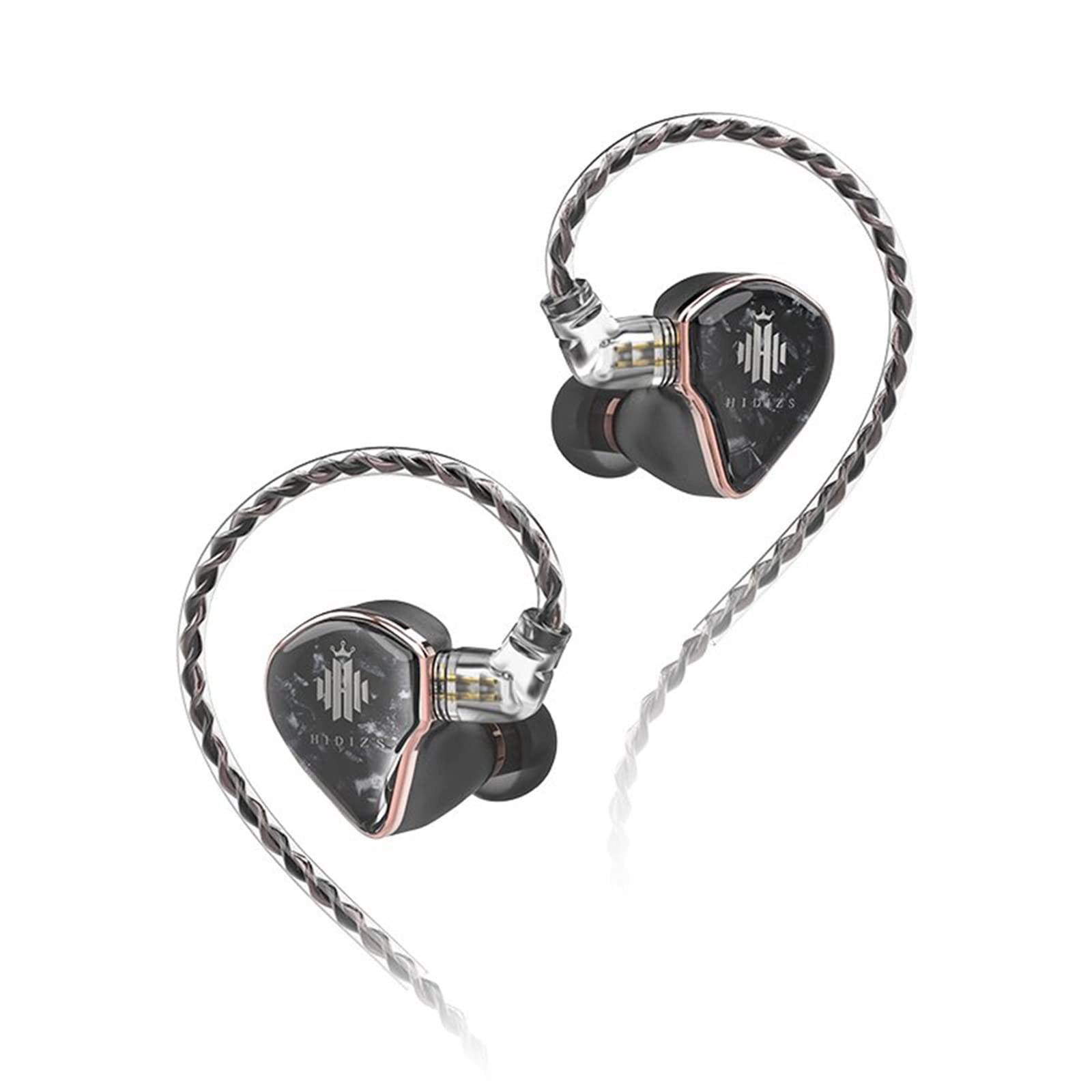 Hidizs MD4 in-Ear Monitors IEMs, HiFi in-Ear Earphones, 4 Balanced Armature Drivers, Active Noise Cancelling, Personalized Spatial Audio, Customizable Fit, Hybrid Banlance Armature Headphones