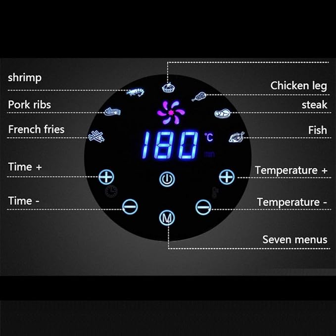 DLT Freidora de Aire Oilless de 3.3 QT, Horno de tostadora de ...