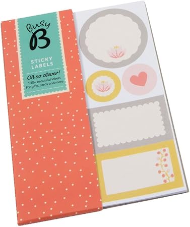 Busy B Floral Sticky Labels Amazon Co Uk Office Products