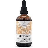 Collinsonia Alcohol-Free Natural Tincture Extract, Immune System Booster, Liquid Drops Made from 100% Wildcrafted Stone Root (Collinsonia Canadensis) Dried Root (4 fl oz)