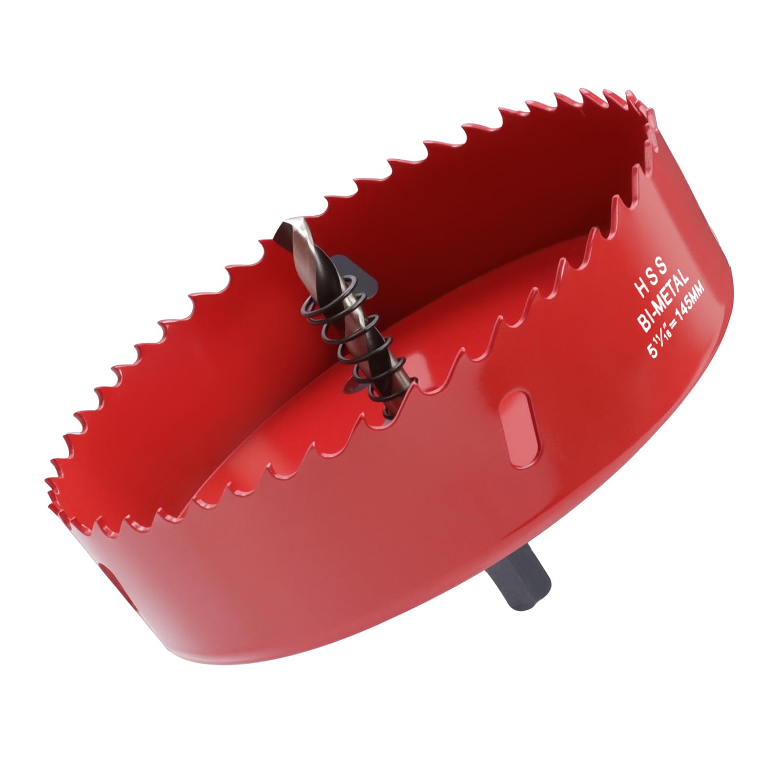 LC LICTOP BI -Metal Wood Hole Saws Bit Tooth Cutting for Cornhole Board Metal Plastic Fiberboard Red 145mm/5.7"