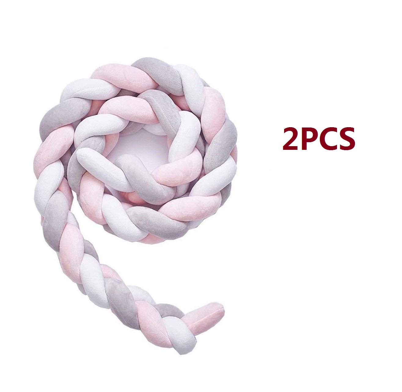 plaited baby cot bumper