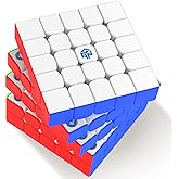 GAN 562 M 5x5 Magnetic Speed Cube for Kids &amp; Teens, Frosted Version | 112 Magnets, Glide-Smooth Construction, Stronger Magnetic Core, Self-Centering Help, Puzzle Toys, A thoughtful birthday gift