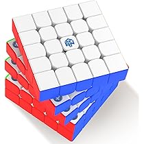 GAN 460 M V2 Speed Cube, 4x4 Magnetic Master Cube Gans 460M Puzzle Toy