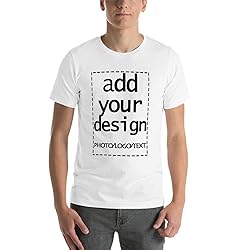 Custom Mens t Shitr Add Your Own Logo Text Photo