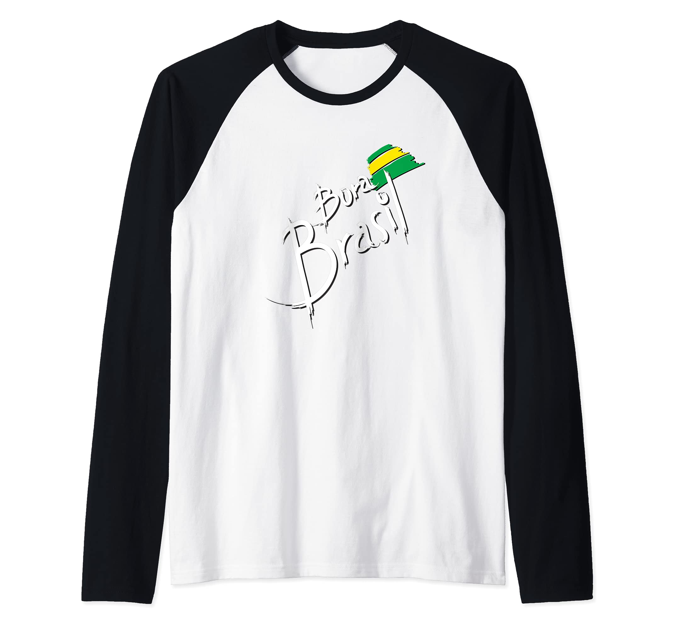 Flag Brasil Raglan Baseball Tee