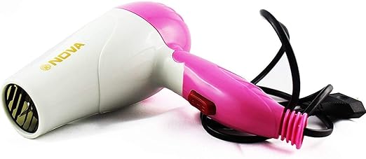 Decent Collection Nova 1290 Professional Electric Foldable Hair Dryer With 2 Speed Control 1000 Watt