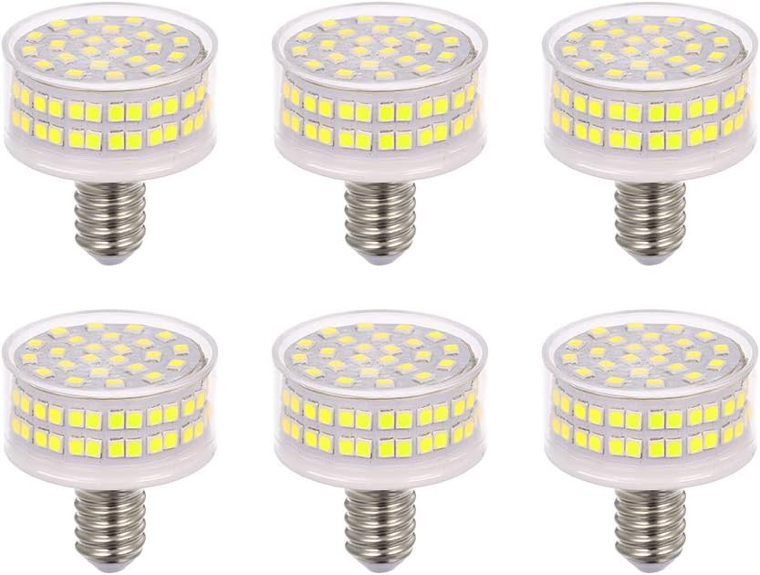 ZFQ E14 Screw Base LED Squat Light Bulb 9W, 90 Watt Halogen Equivalent, 900 Lumen, 6000K Cool White