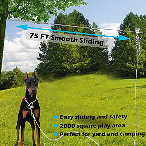 dog yard leash systems