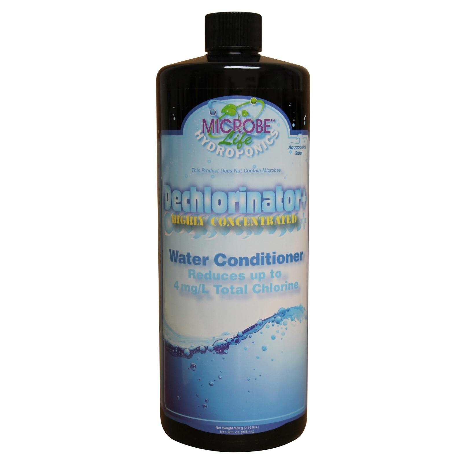 Photo 1 of Microbe Life Hydroponics Premium Dechlorinator for Hydroponics Gardens, Chlorine and Chloramine Neutralizing Full-Function Water Conditioner for Fruits, Vegetables, and Herbs, 32 Ounces