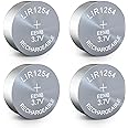 EEMB 4PACK LIR1254 Rechargeable Battery 3.7V Lithium-ion Button Batteries Coin Cell Battery for WF1000XM3 WF-SP900 Headphones Wearable Device Watch