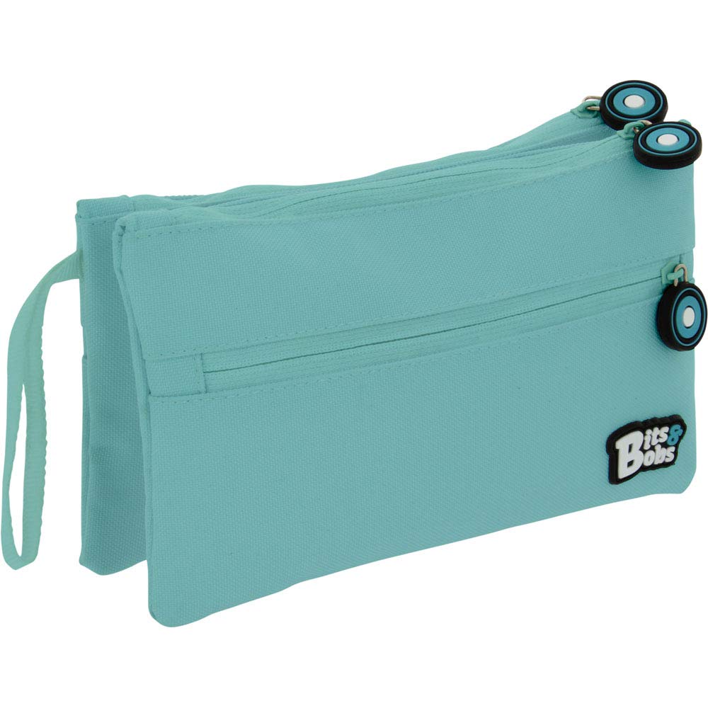 Grafoplás 37545331 Double Flat School Case, Light Blue, 21 x 12 cm, Bits & Bobs