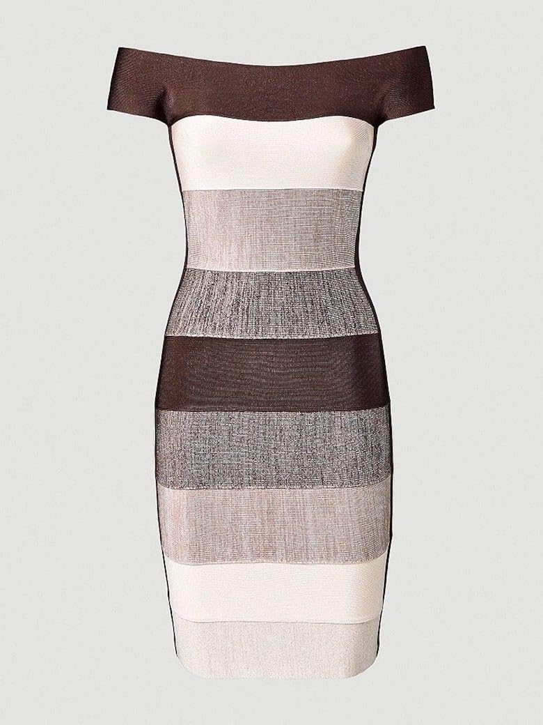 ombre bandage dress
